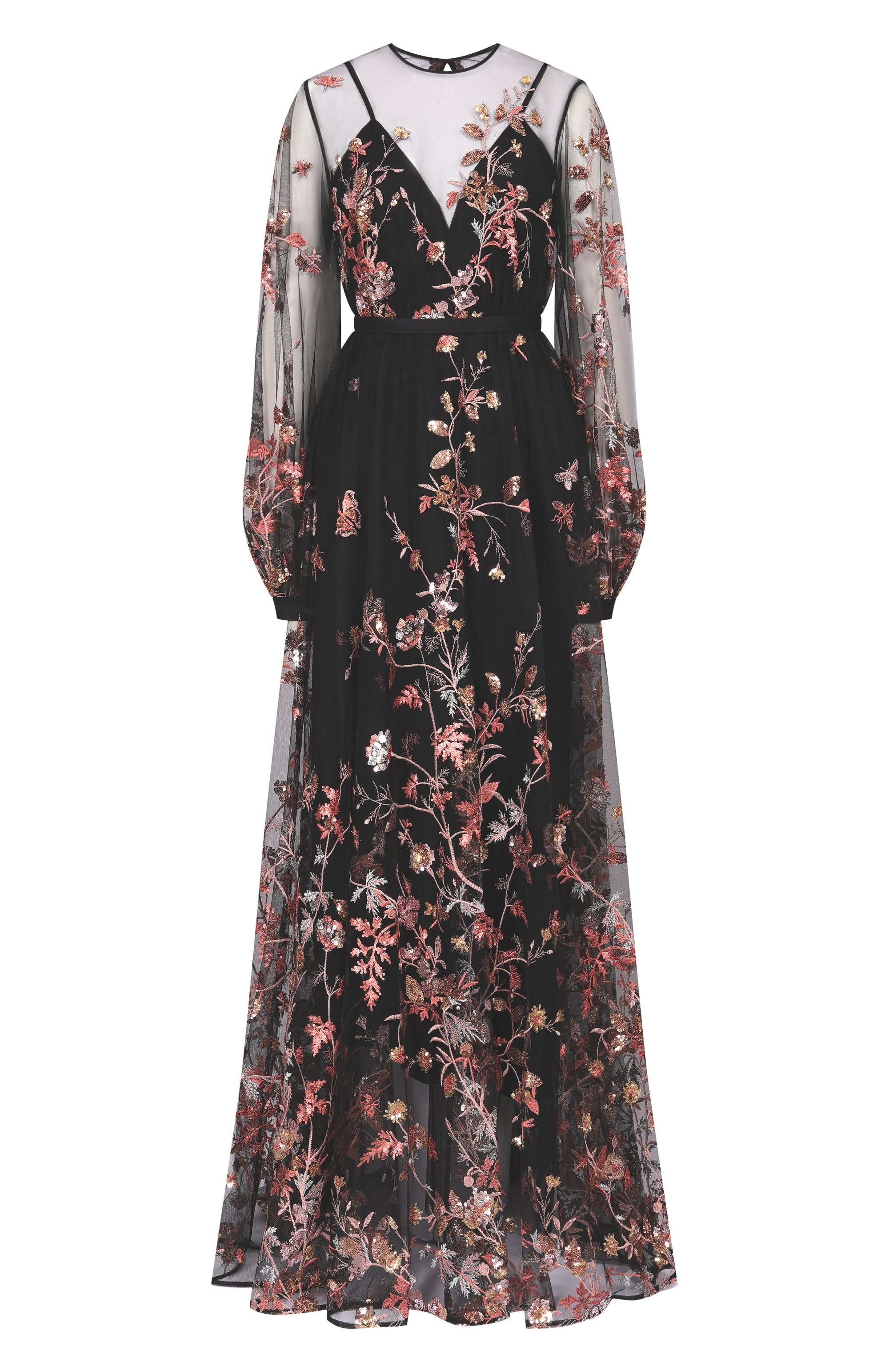 Платье с отделкой пайетками ZUHAIR MURAD, арт. SDR26021/TUEM019, фото 1