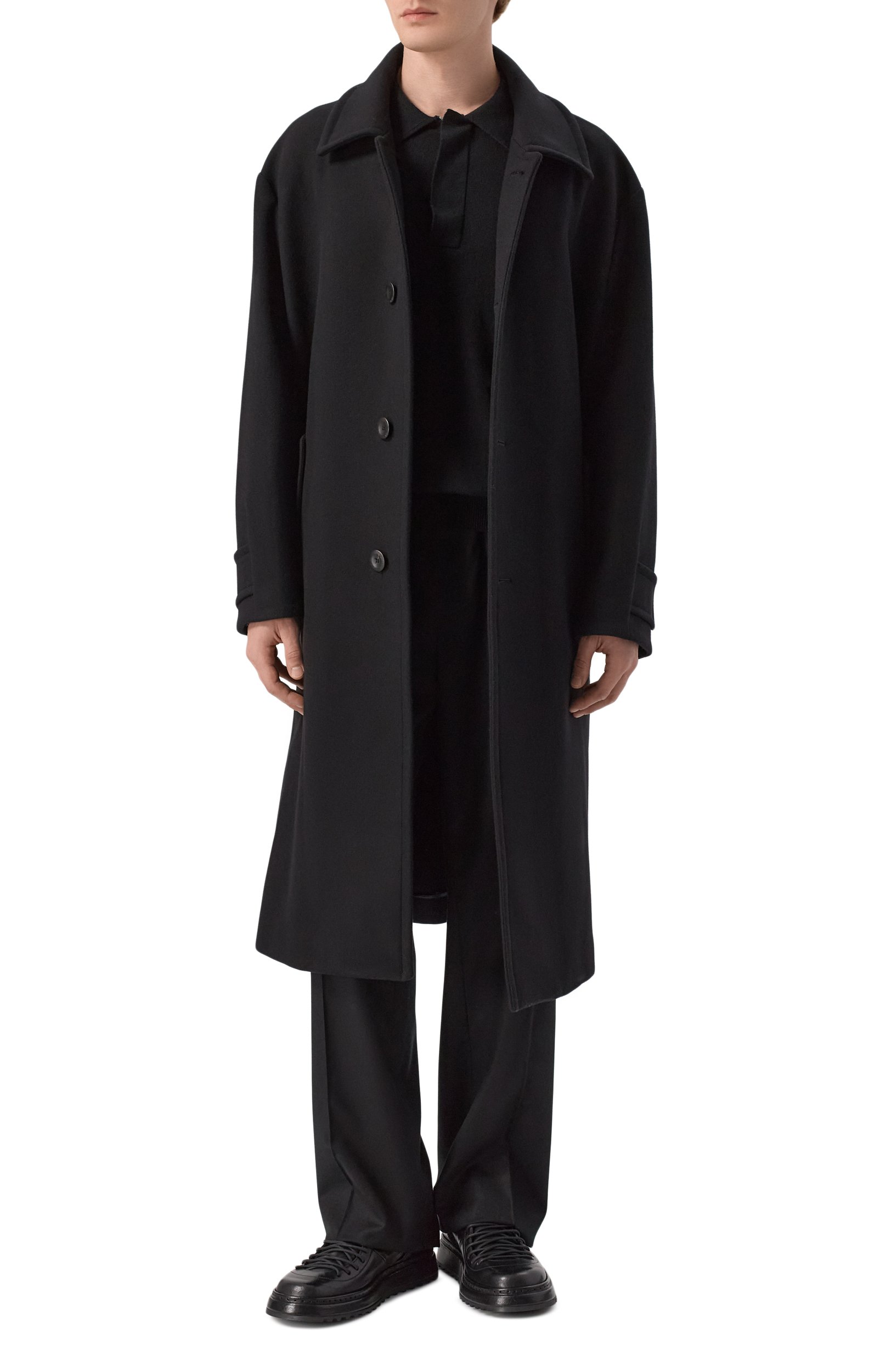 Кожаные ботинки GIORGIO ARMANI черного цвета по цене 145500 руб., арт. GM004736/AF30711, фото 2 Кожаные ботинки GIORGIO ARMANI, арт. GM004736/AF30711, фото 2