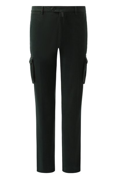 Мужские брюки-карго из хлопка и кашемира KITON, арт. UFPPCAK0102F15