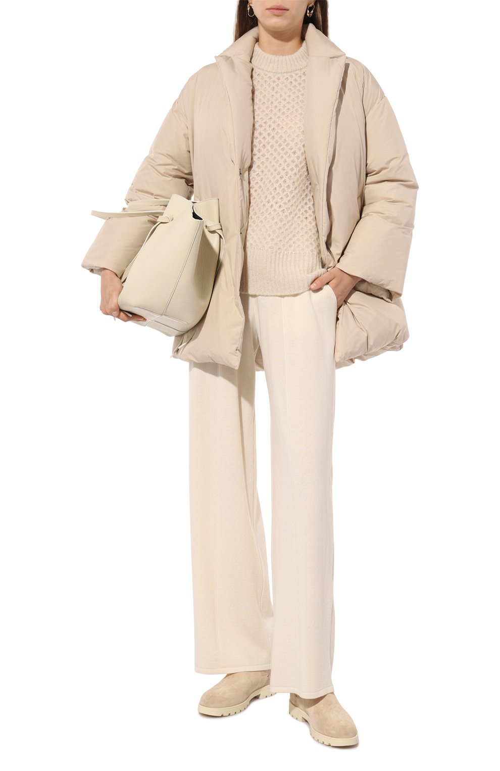 Шерстяной свитер ANTONELLI FIRENZE кремового цвета по цене 69950 руб., арт. 41368M/01891, фото 2 Шерстяной свитер ANTONELLI FIRENZE, арт. 41368M/01891, фото 2