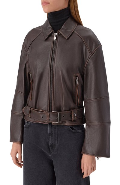 Кожаная куртка WEEKEND MAX MARA, арт. EGIZI0, фото 3