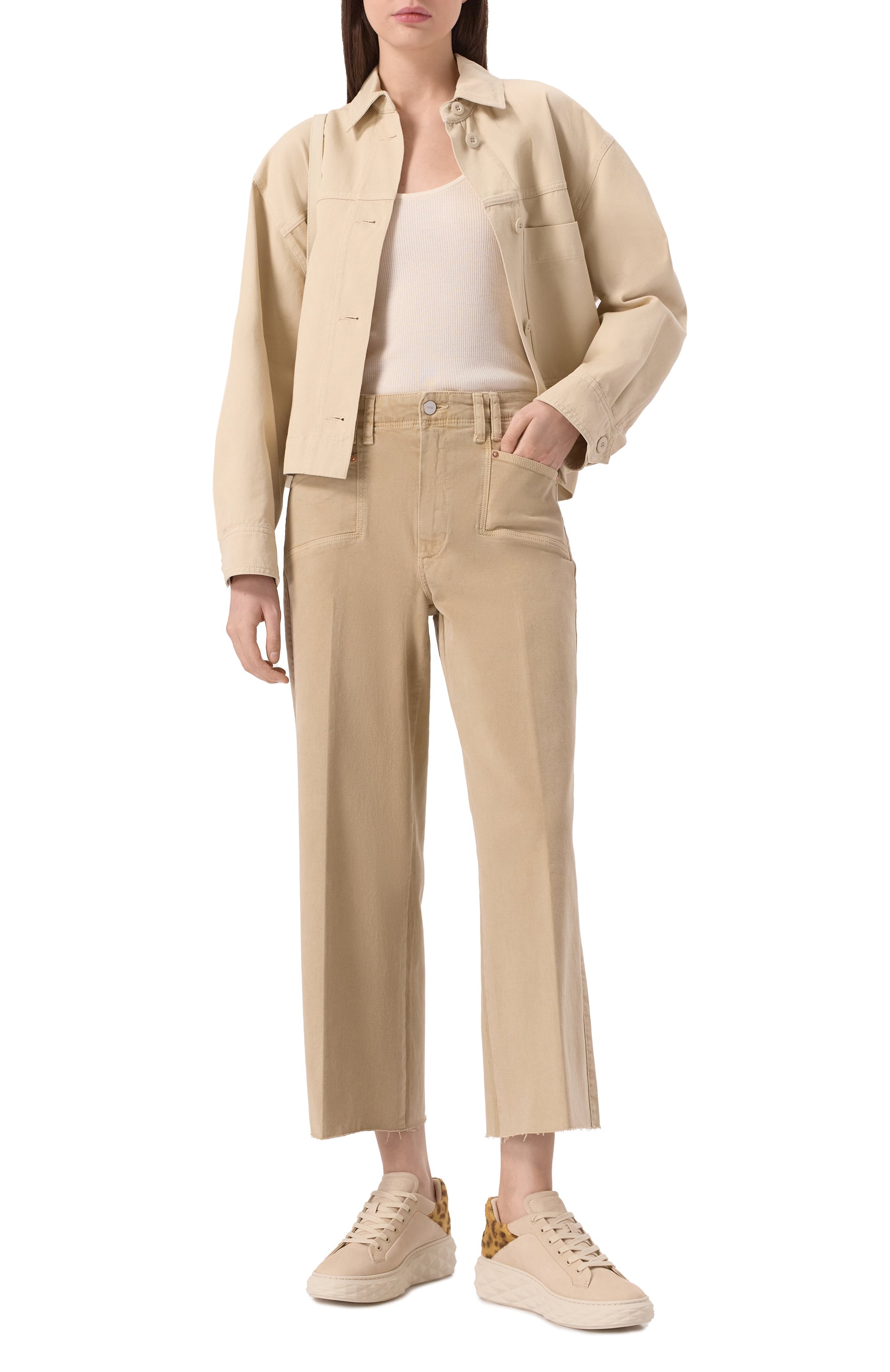 Кроссовки diamond maxi f ii из нубука JIMMY CHOO, арт. DIAM0ND MAXI/F II/IWZ, фото 2