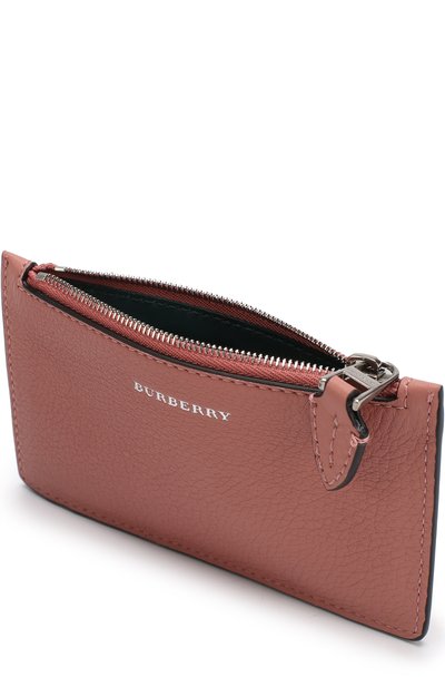 Кожаный чехол для кредитных карт с отделением на молнии BURBERRY, арт. 4076671, фото 3