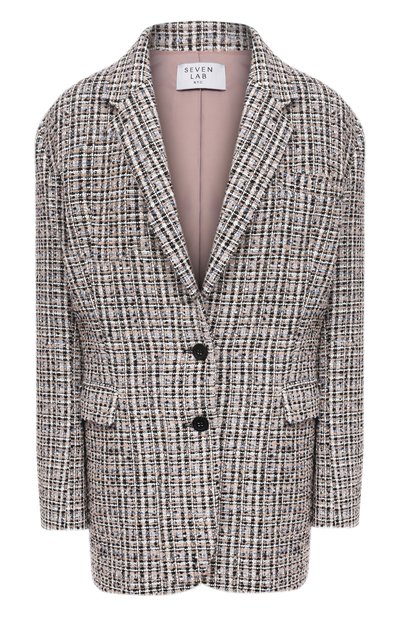 Женский жакет из вискозы SEVEN LAB, арт. JOV20-tw beige/black