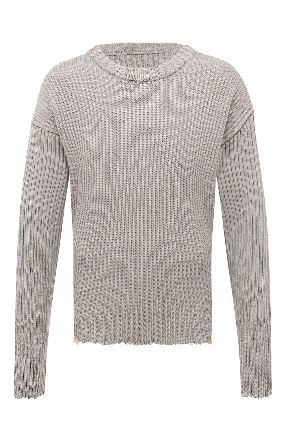 Свитер из хлопка и шерсти MM6 серого цвета по цене 66650 руб., арт. S52GP0129/S18154, фото 1 Свитер из хлопка и шерсти MM6, арт. S52GP0129/S18154, фото 1