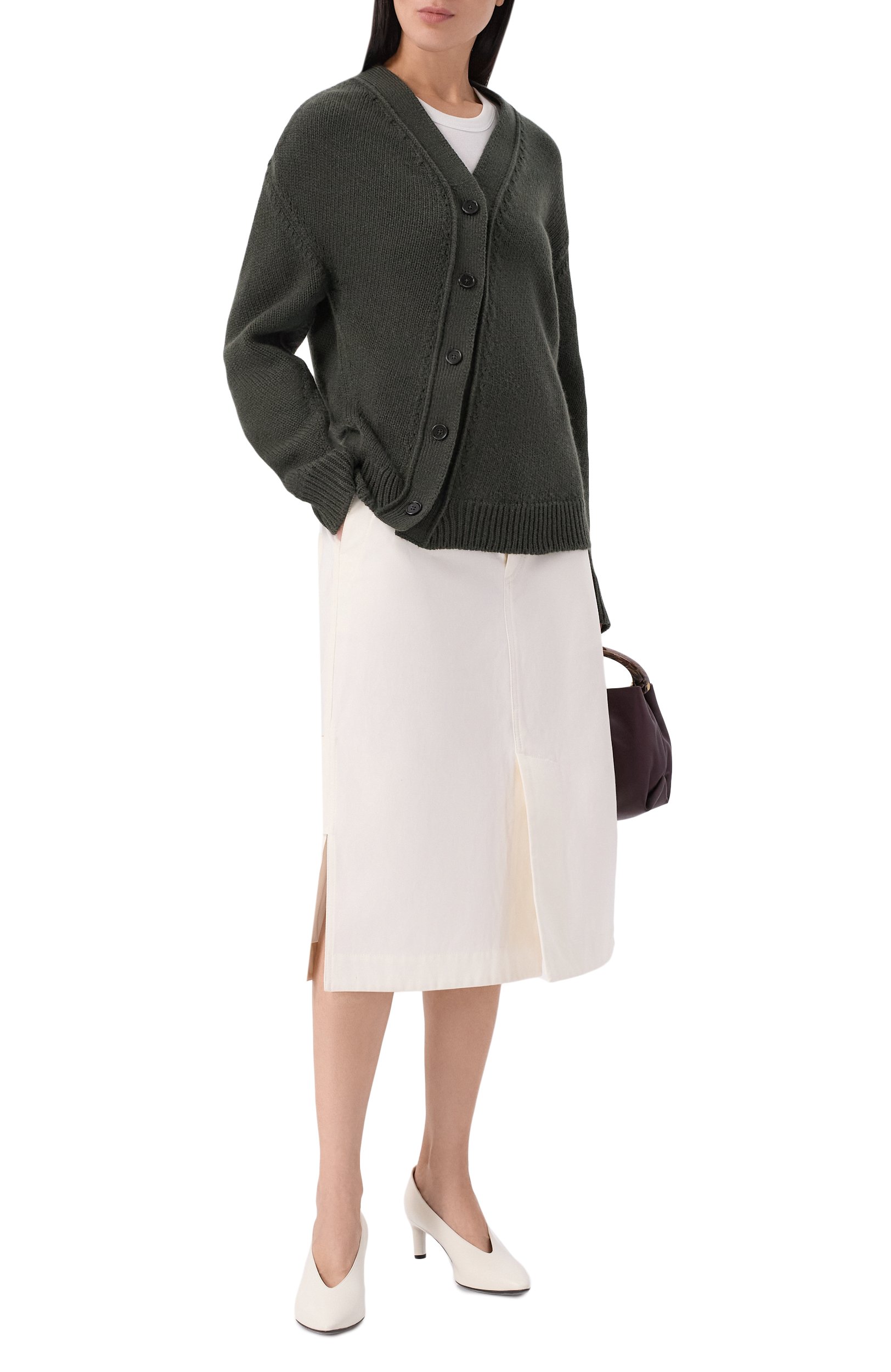 Кардиган из шерсти и кашемира JIL SANDER, арт. J02HP0065/J14860, фото 2
