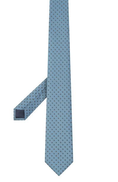 Шелковый галстук ZILLI голубого цвета по цене 38600 руб., арт. CRAV02M0600VMGY00, фото 3 Шелковый галстук ZILLI, арт. CRAV02M0600VMGY00, фото 3