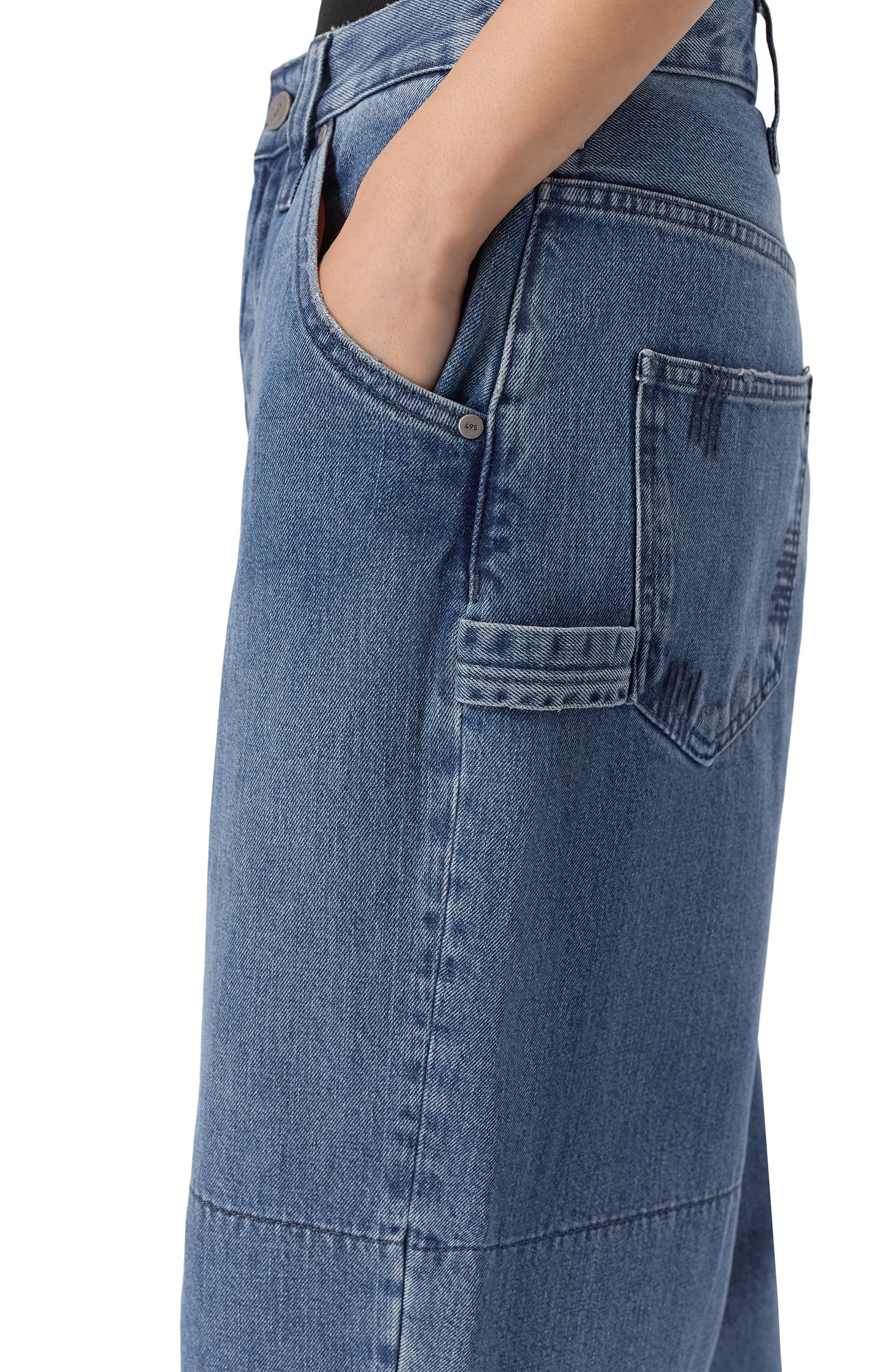 Джинсы all eyez 495 DENIM синего цвета по цене 16000 руб., арт. 949523/JU3B, фото 5 Джинсы all eyez 495 DENIM, арт. 949523/JU3B, фото 5