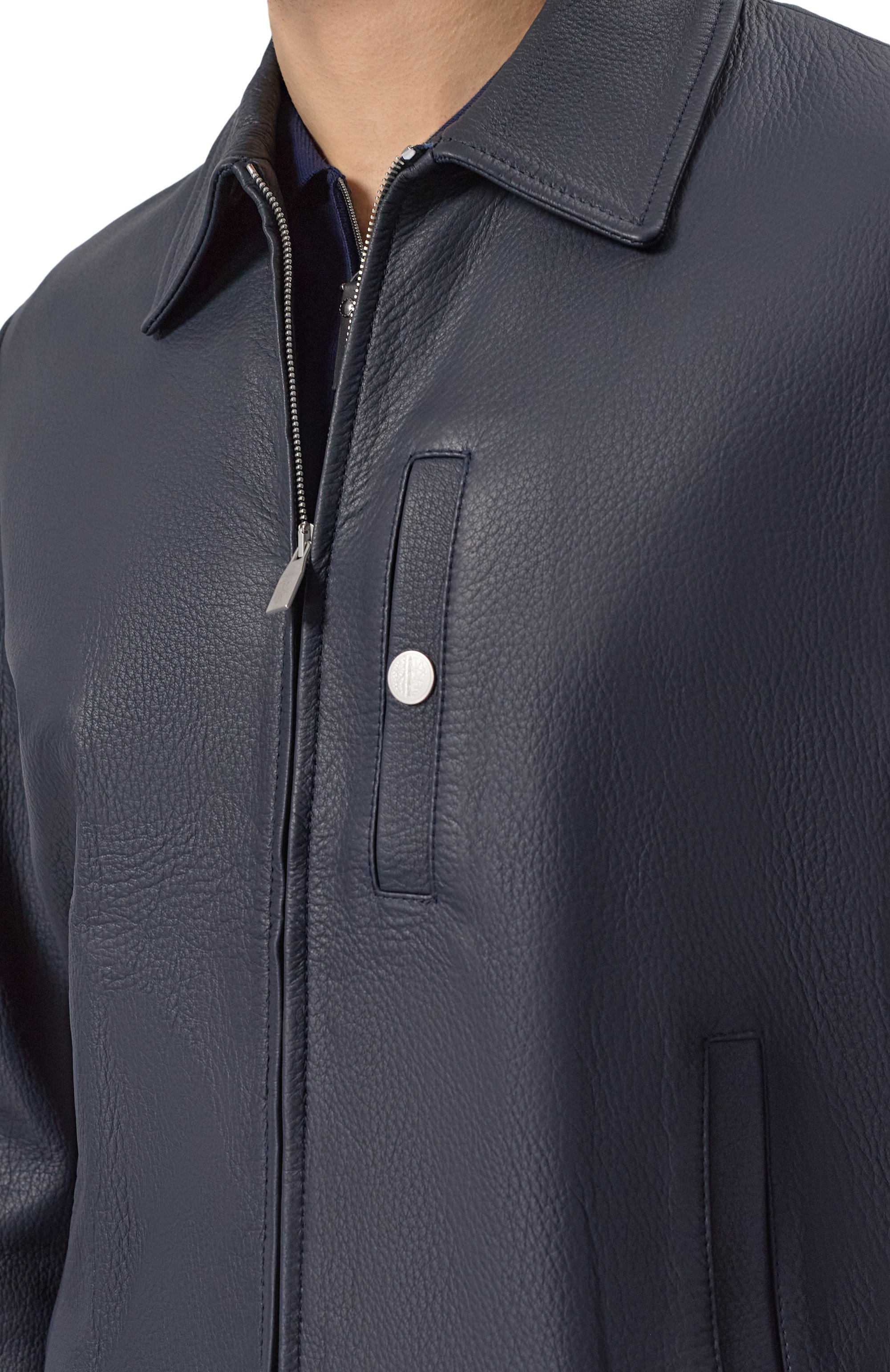 Кожаный бомбер JACOB COHEN, арт. JUE_H0103 080 D1390 RW, фото 5