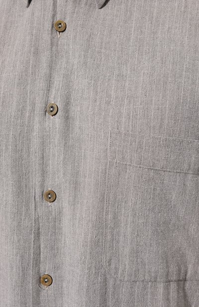 Хлопковая рубашка BARBED серого цвета по цене 21050 руб., арт. CAM1, фото 5 Хлопковая рубашка BARBED, арт. CAM1, фото 5