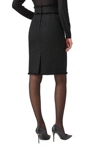Юбка из шерсти и вискозы DOLCE & GABBANA, арт. F4CJCT/GDCLW, фото 4