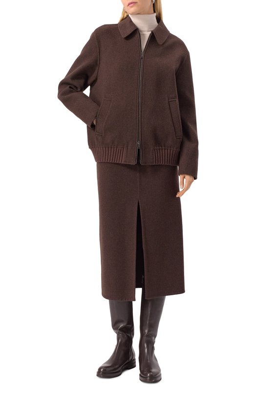 Бомбер из шерсти и кашемира MVST TXTRBCK-Y331-1/LP1446 Коричневый  TXTRBCK-Y331-1/LP1446 Фото 2