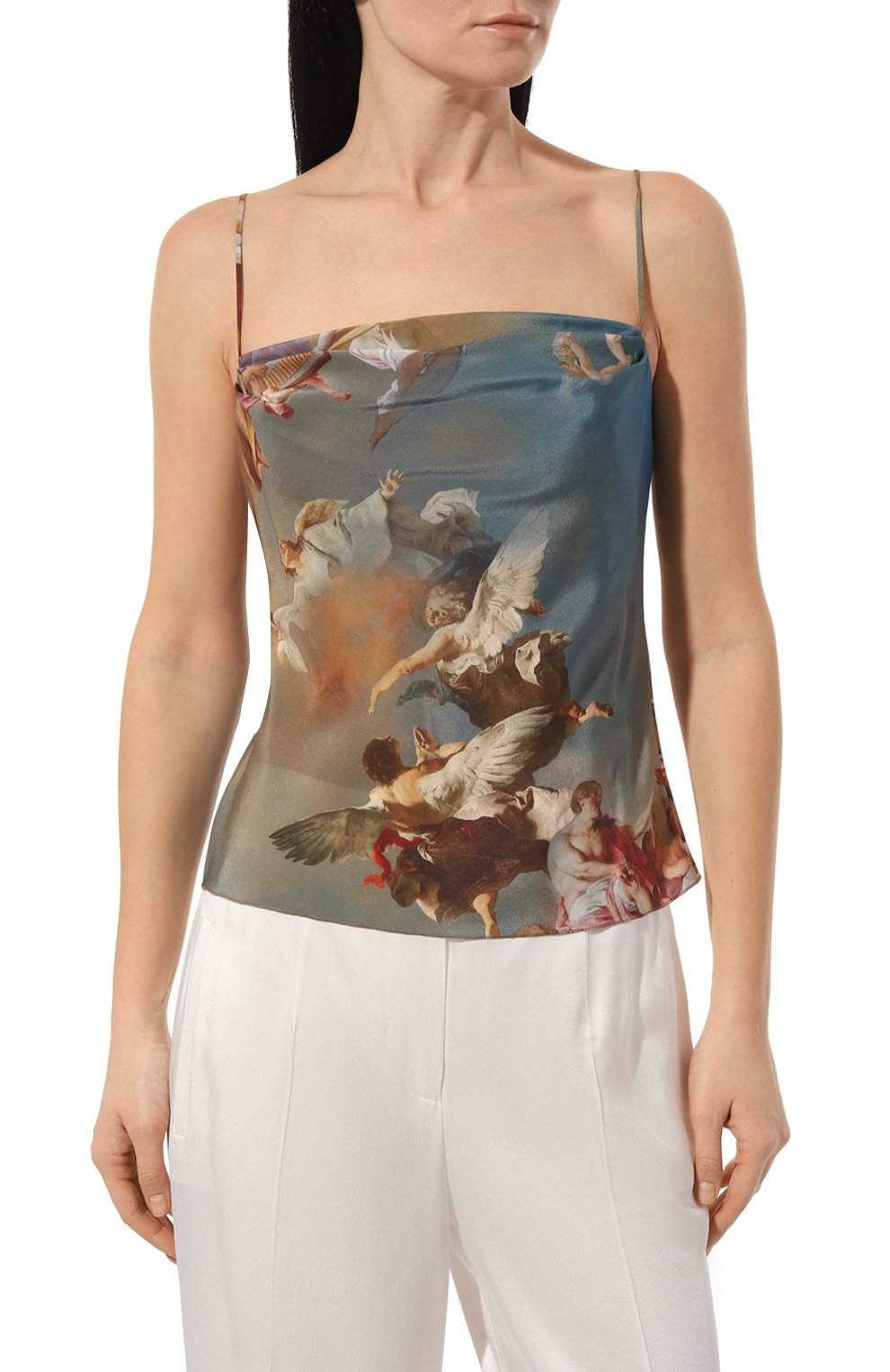 Шелковый топ BALMAIN, арт. AF0AD175SC24, фото 3