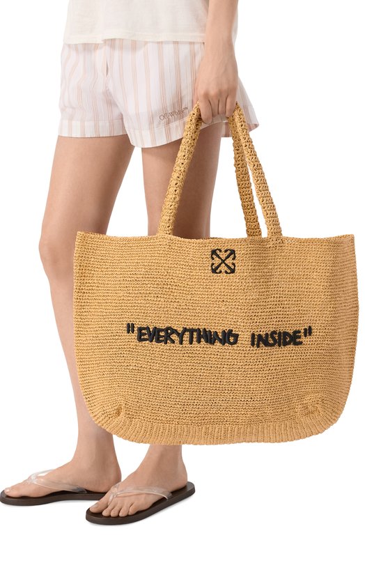 Сумка-тоут Jitney Off-White 0WNA23CC99FAB001 Бежевый  0WNA23CC99FAB001 Фото 2