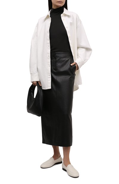 Кожаная юбка THE ROW, арт. 5960L217, фото 2