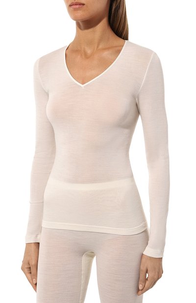 Лонгслив из шерсти и шелка HANRO, арт. 071418, фото 3