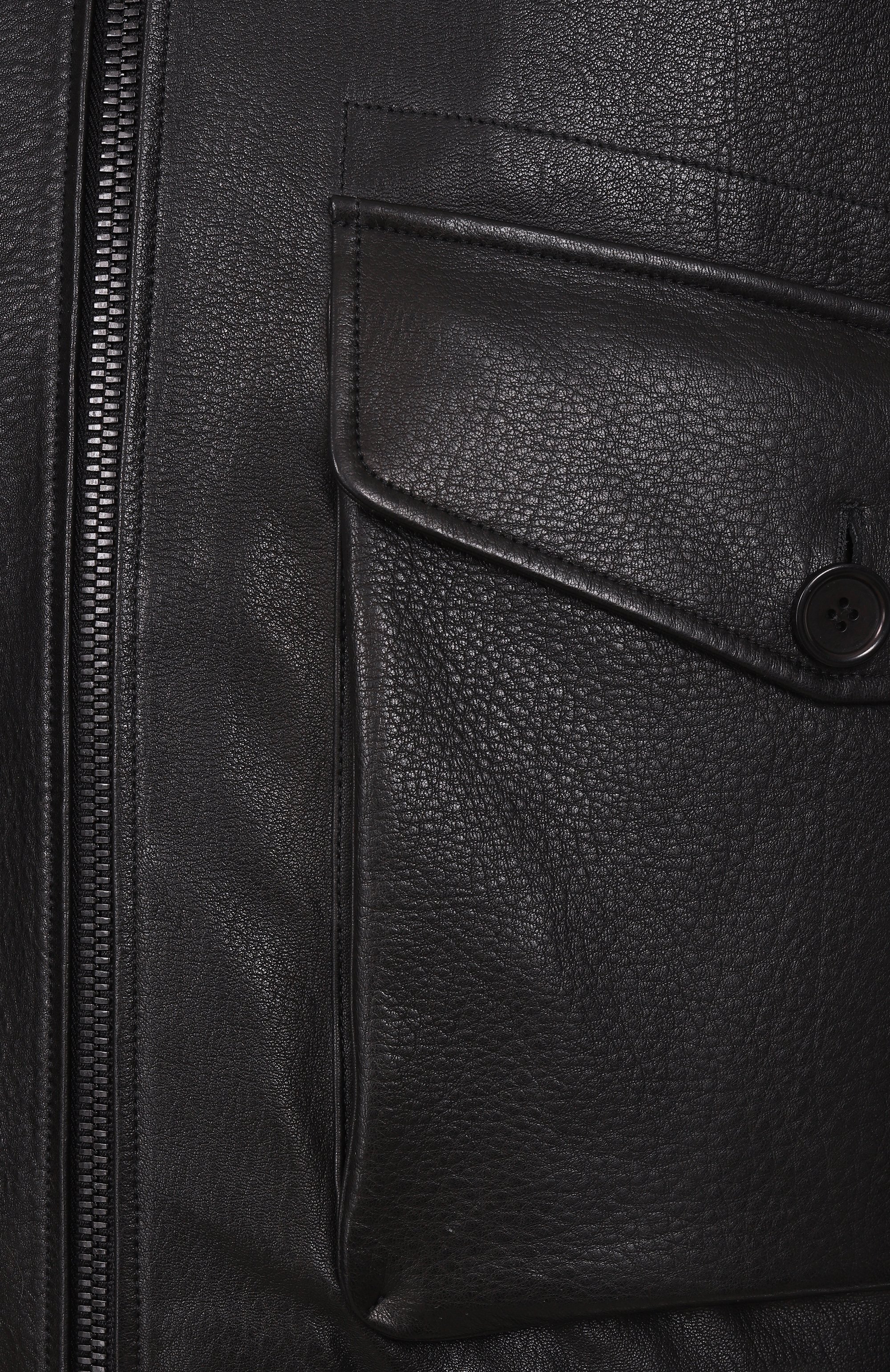 Кожаный бомбер MVST, арт. ZECK-ES4255-1/Z2268-1, фото 6