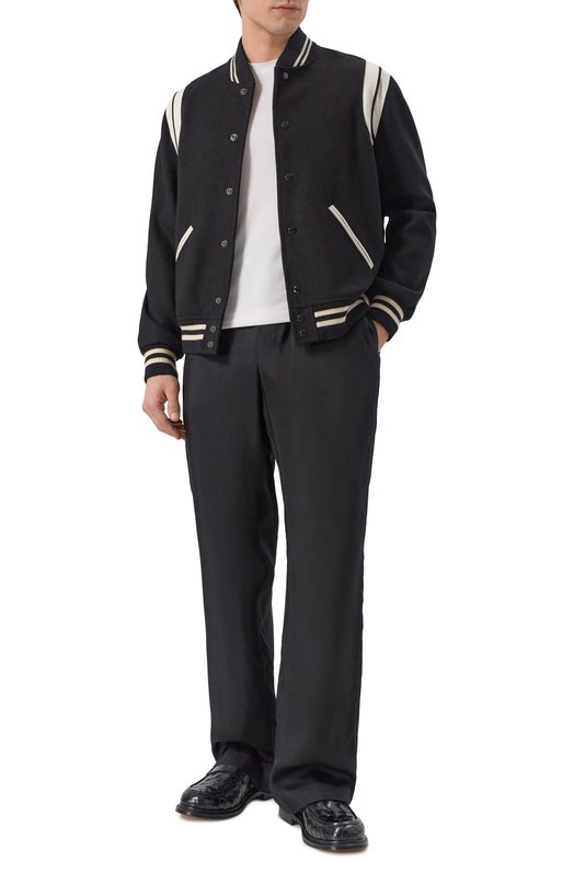 Брюки Saint Laurent 749419/Y3I83 Чёрный  749419/Y3I83 Фото 2