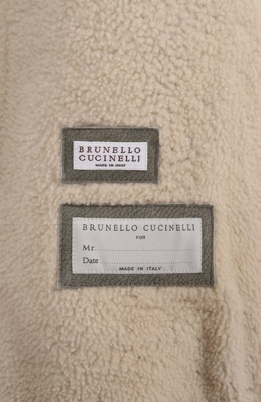 Дубленка из овчины Brunello Cucinelli MPMTU1737 Хаки  MPMTU1737 Фото 7