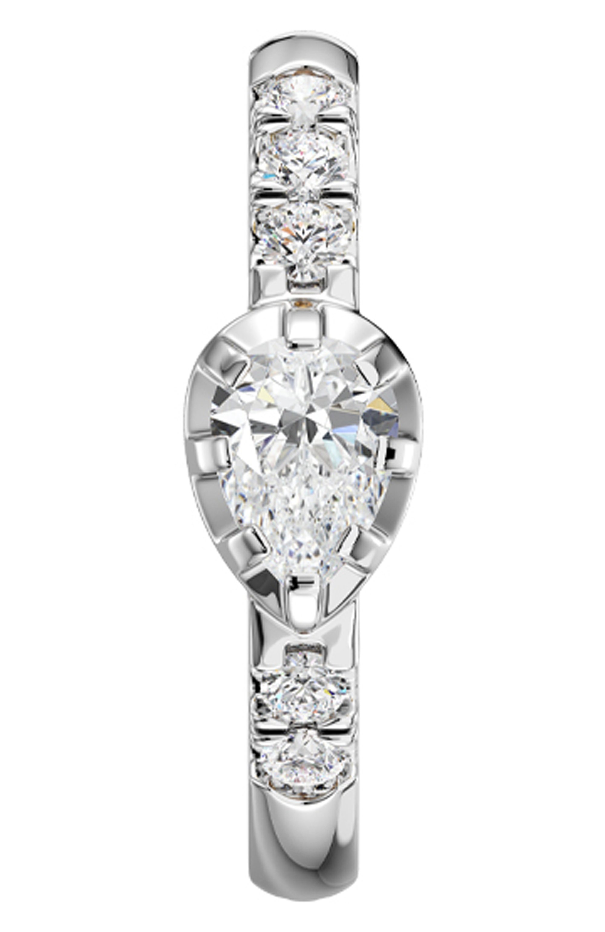 Серьга SERENDIPITY бесцветного цвета по цене 92000 руб., арт. EJE0074W, фото 2 Серьга SERENDIPITY, арт. EJE0074W, фото 2