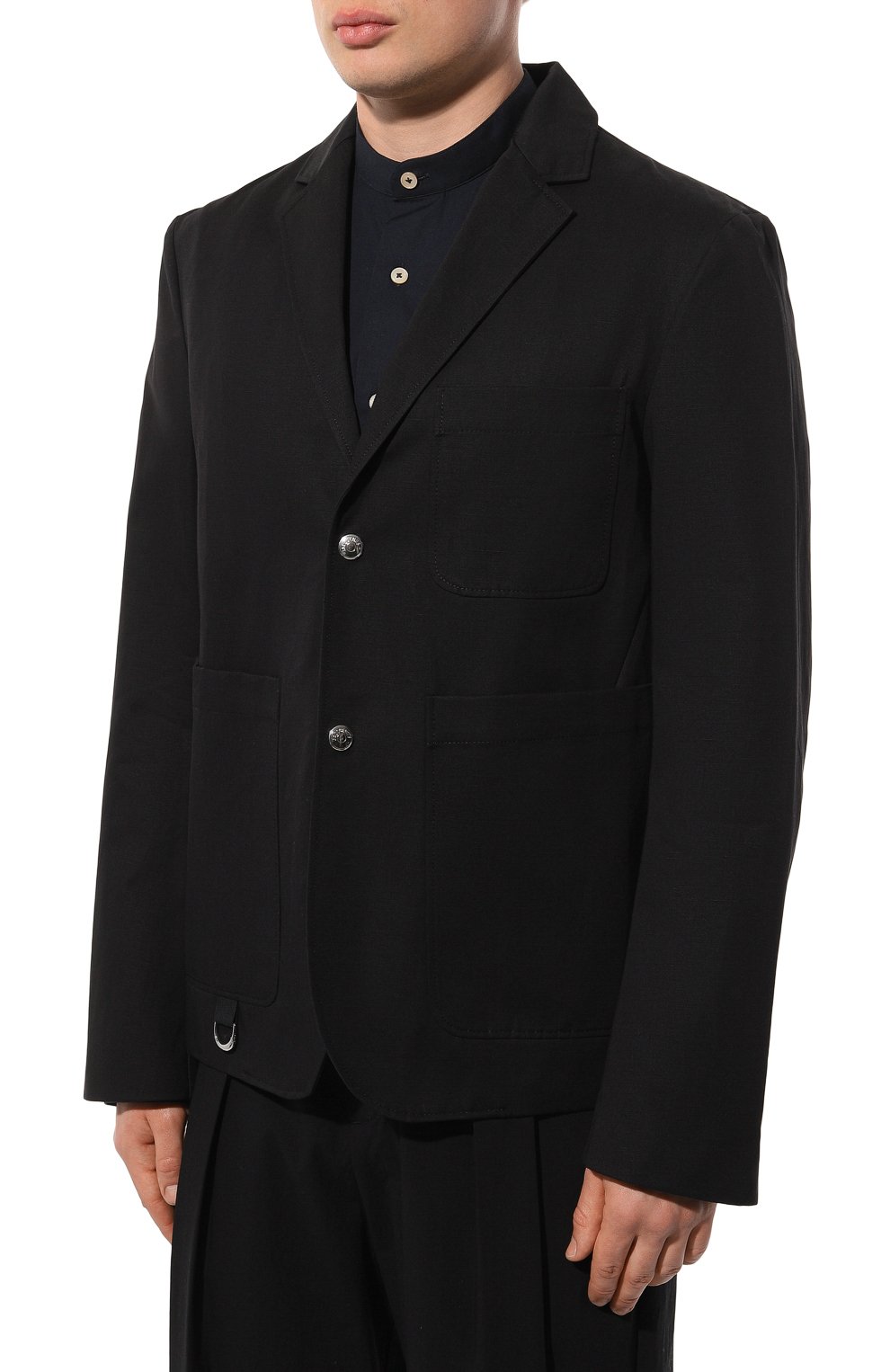 Пиджак из хлопка и льна JACQUEMUS, арт. 24E/245JA038, фото 4