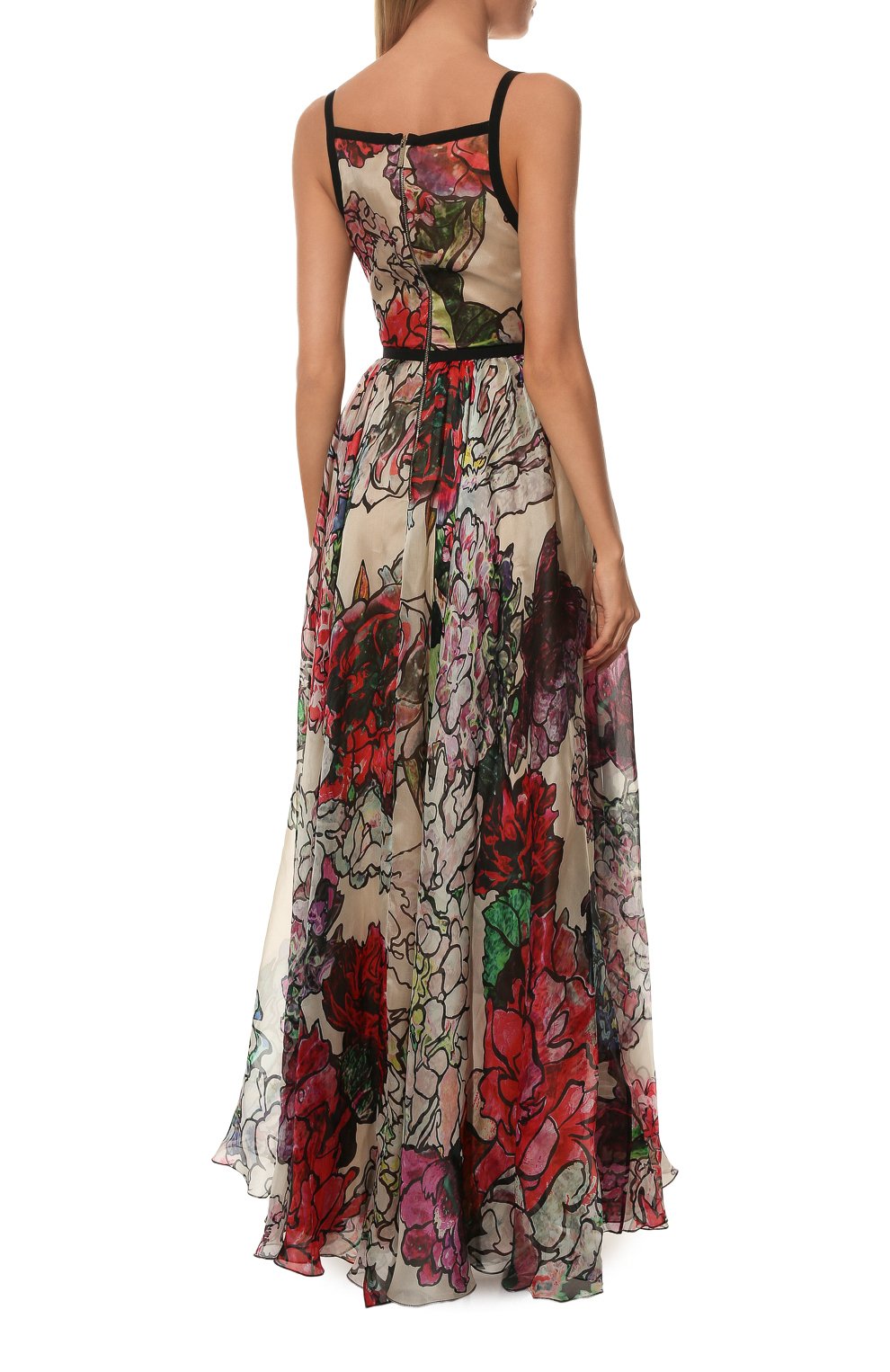 Шелковое платье ELIE SAAB разноцветного цвета по цене 563500 руб., арт. 7727, фото 4 Шелковое платье ELIE SAAB, арт. 7727, фото 4