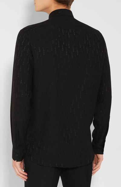 Шелковая рубашка SAINT LAURENT, арт. 564172/Y097V, фото 4