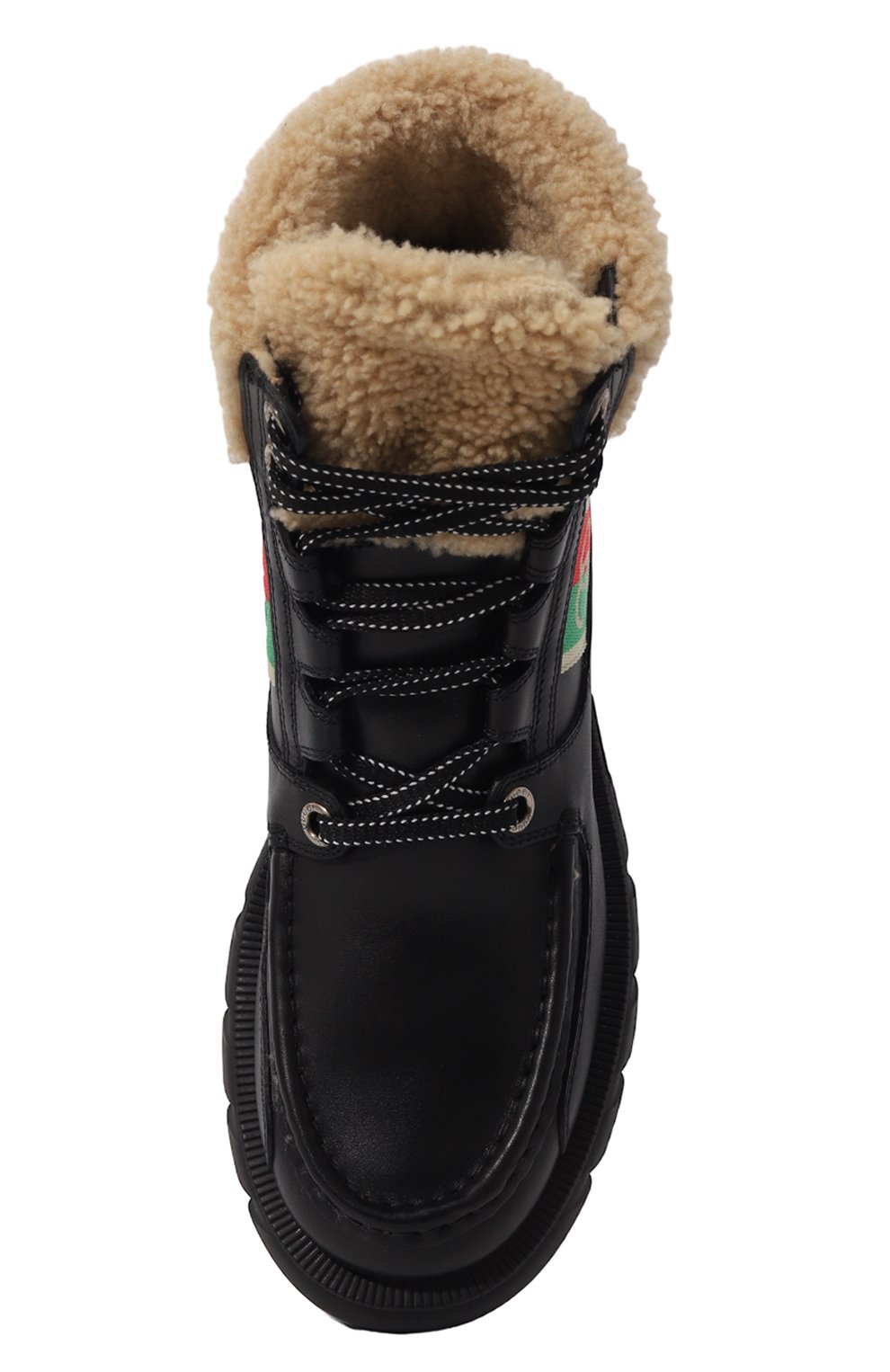 Кожаные ботинки romance GUCCI, арт. 670406 DTNH0, фото 6