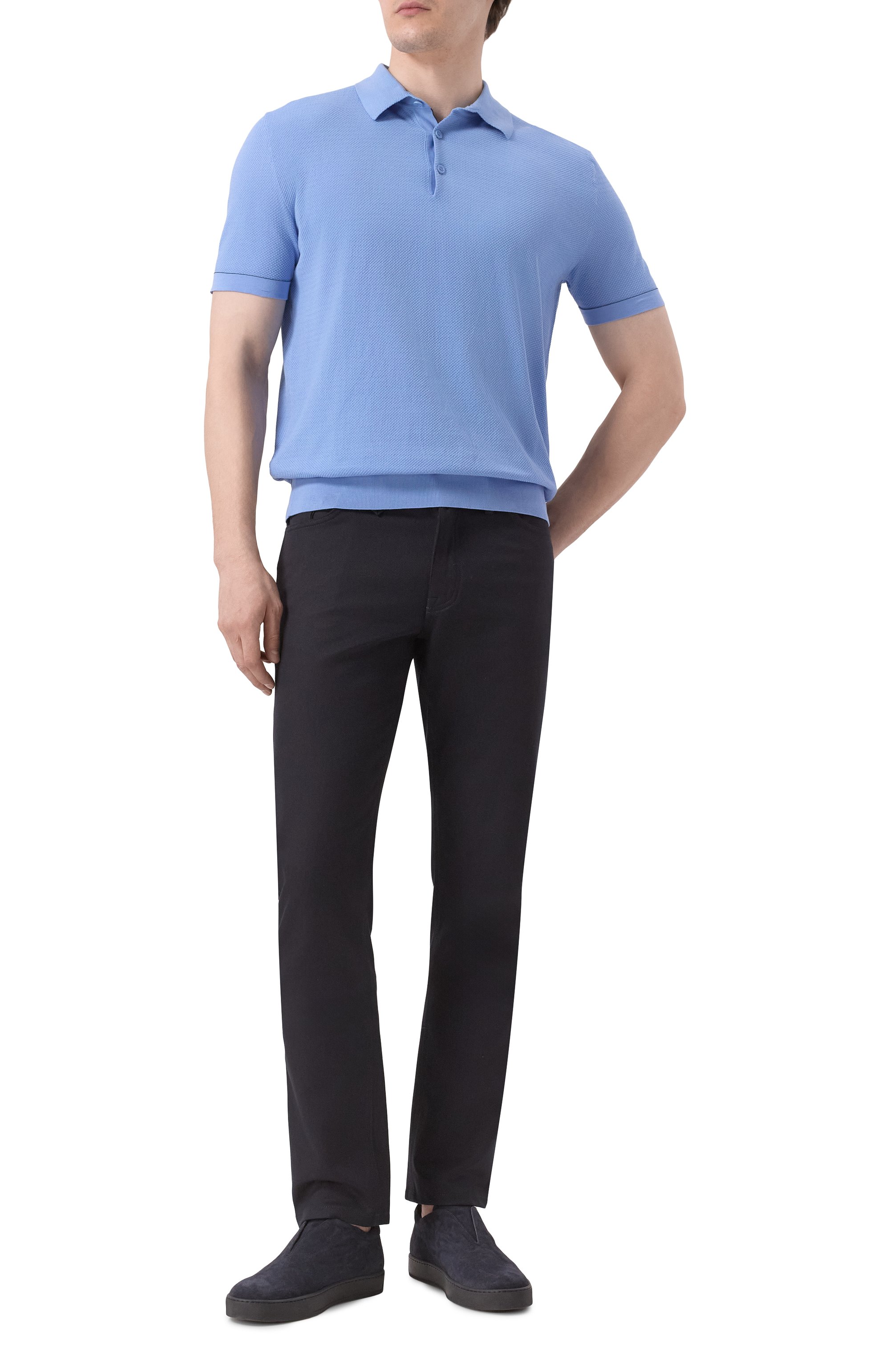 Хлопковое поло BRIONI, арт. UMR200/P0K15, фото 2