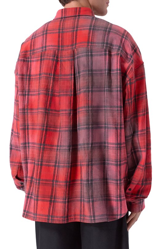 Хлопковая рубашка Juun.J JC5964P076 Красный  JC5964P076 Фото 4