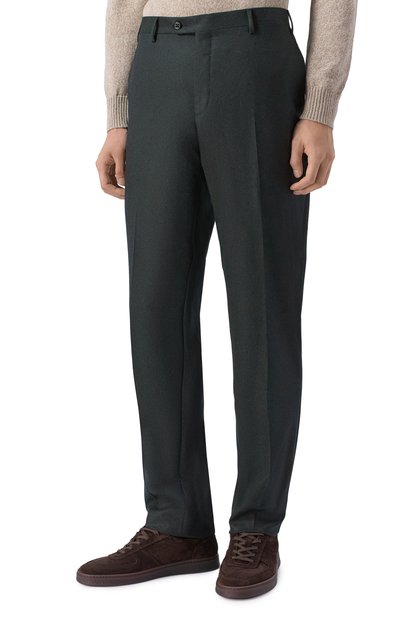 Шерстяные брюки CORNELIANI темно-серого цвета по цене 56450 руб., арт. 285B01/2A18111, фото 3 Шерстяные брюки CORNELIANI, арт. 285B01/2A18111, фото 3