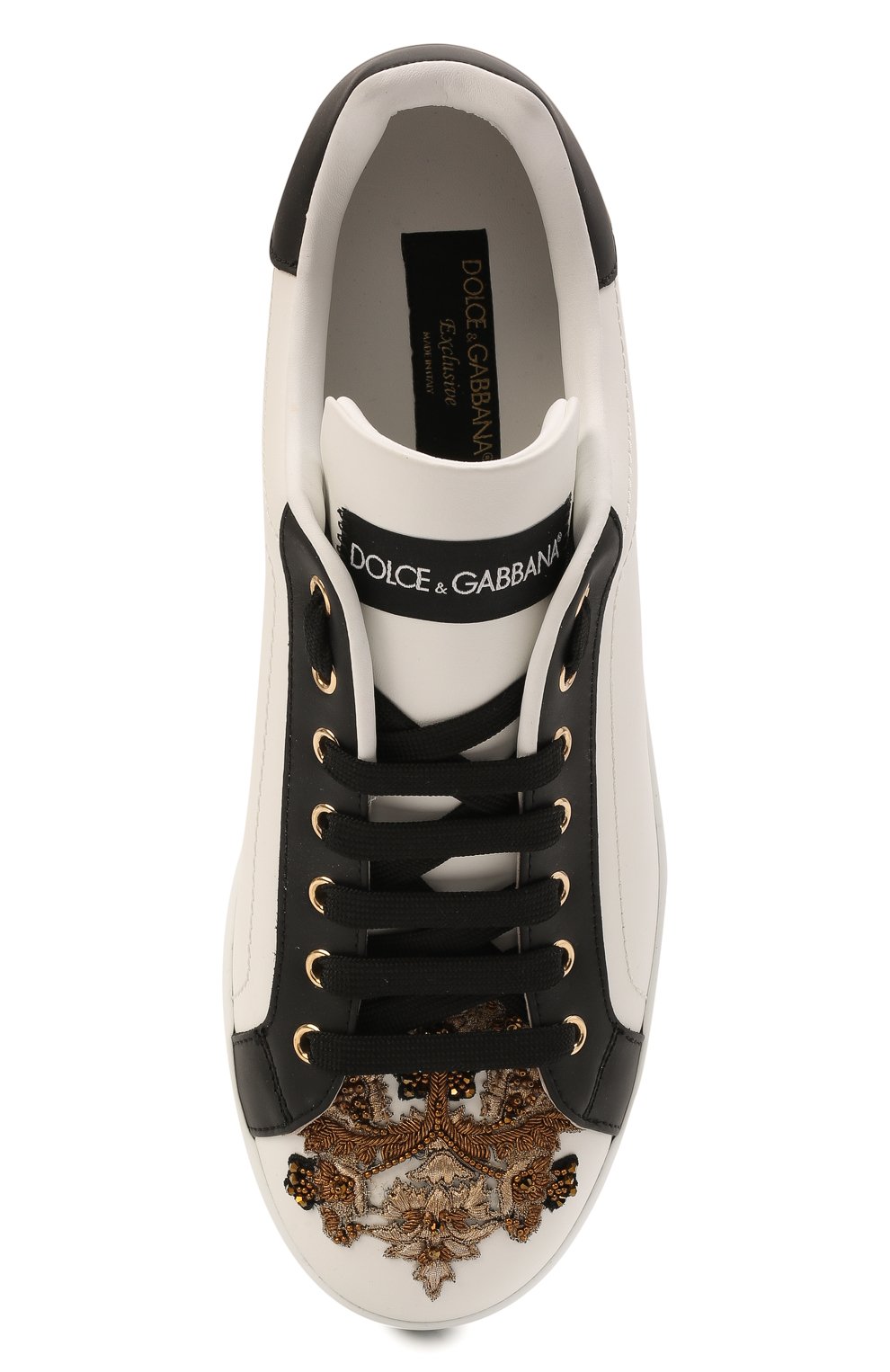 Кожаные кеды portofino DOLCE & GABBANA, арт. CS1772/B5925, фото 6