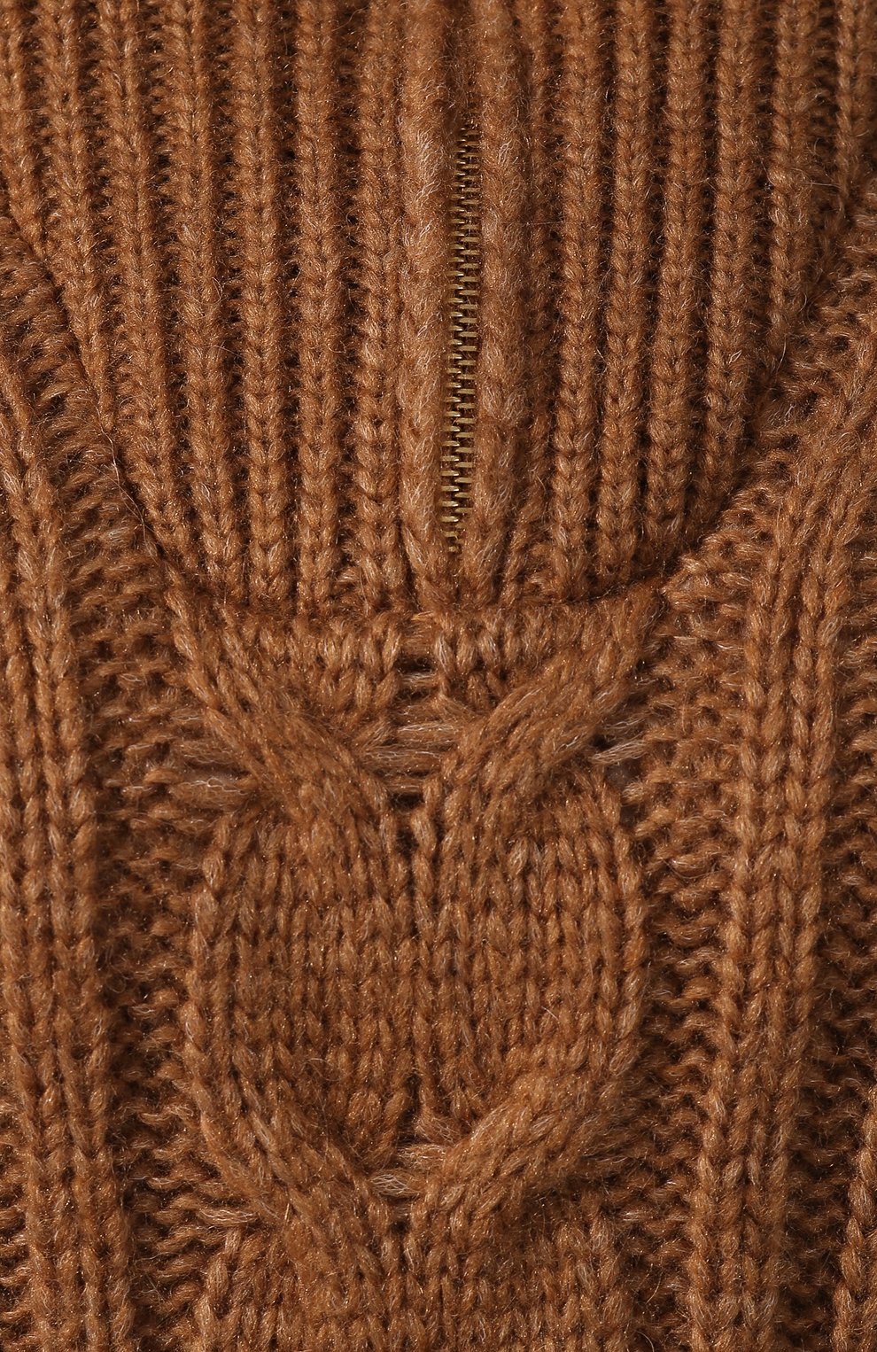 Свитер NANUSHKA коричневого цвета по цене 43500 руб., арт. ERIA_BR0WN_CABLE KNIT, фото 5 Свитер NANUSHKA, арт. ERIA_BR0WN_CABLE KNIT, фото 5