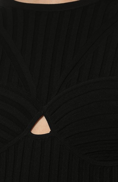 Платье из вискозы HELMUT LANG черного цвета по цене 49800 руб., арт. L09HW707, фото 5 Платье из вискозы HELMUT LANG, арт. L09HW707, фото 5
