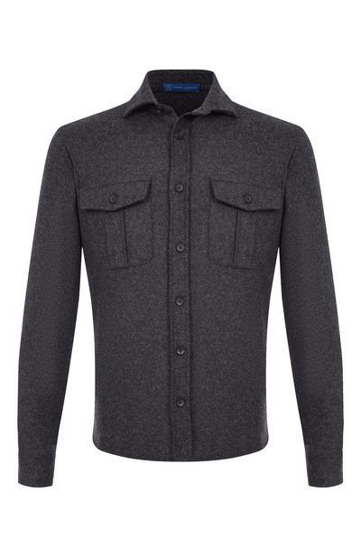 Мужская рубашка из шерсти и кашемира ANDREA CAMPAGNA, арт. CAMLMIL/WCFELT