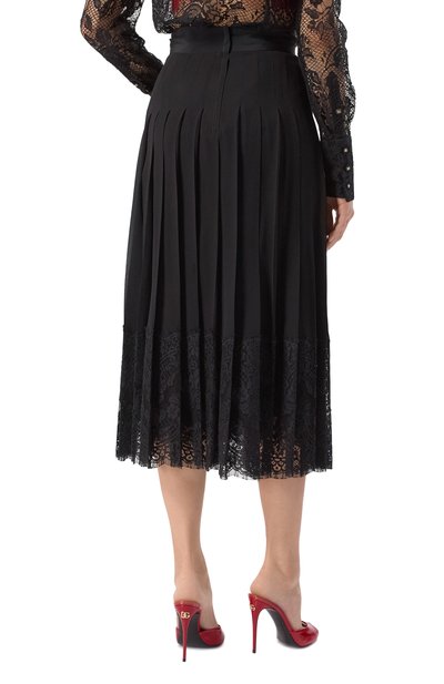 Юбка из шелка и хлопка DOLCE & GABBANA, арт. F4BFTT/FU1AR, фото 4