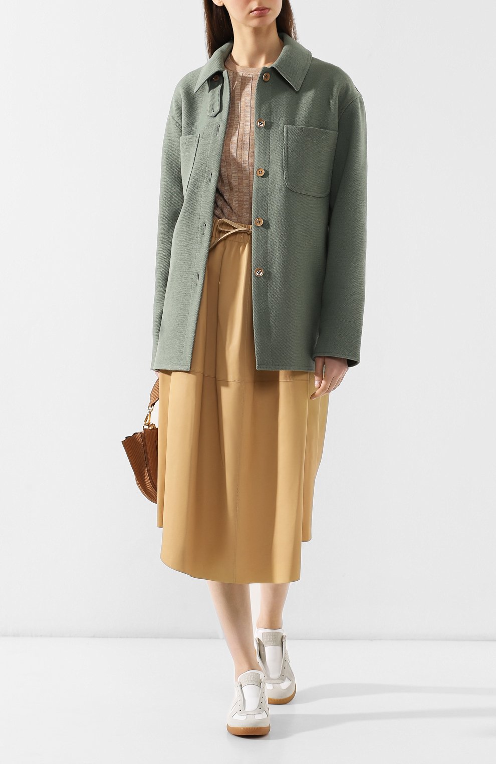 Шерстяная куртка ACNE STUDIOS зеленого цвета по цене 29950 руб., арт. A90115, фото 2 Шерстяная куртка ACNE STUDIOS, арт. A90115, фото 2