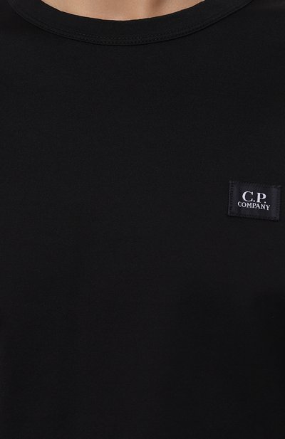 Хлопковый лонгслив C.P. COMPANY темно-синего цвета по цене 13800 руб., арт. 17CMTS055A006374G, фото 5 Хлопковый лонгслив C.P. COMPANY, арт. 17CMTS055A006374G, фото 5