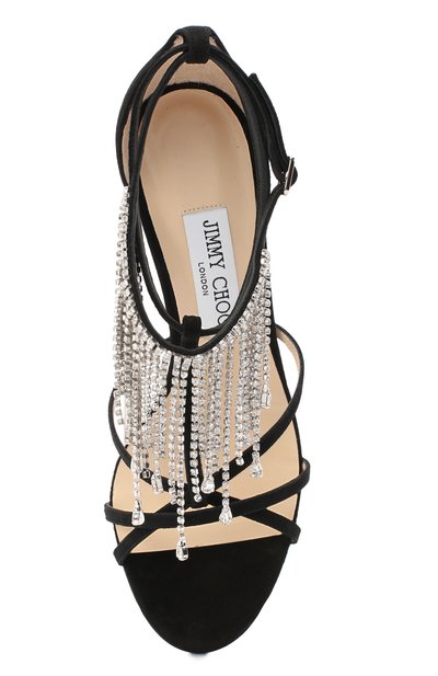 Замшевые босоножки bijou 100 JIMMY CHOO, арт. BIJ0U 100/DRS, фото 5