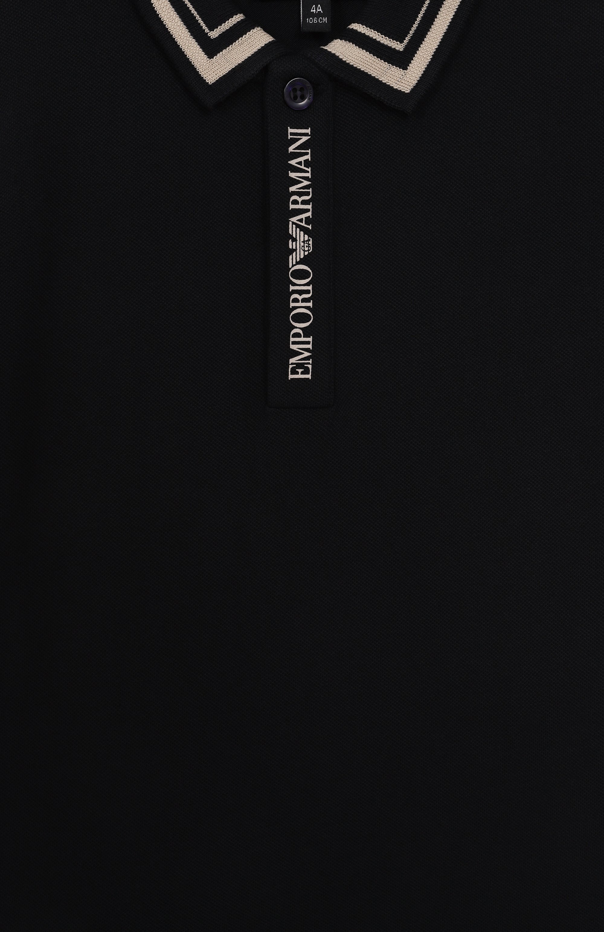 Хлопковое поло EMPORIO ARMANI, арт. EB000665/AF16641, фото 3