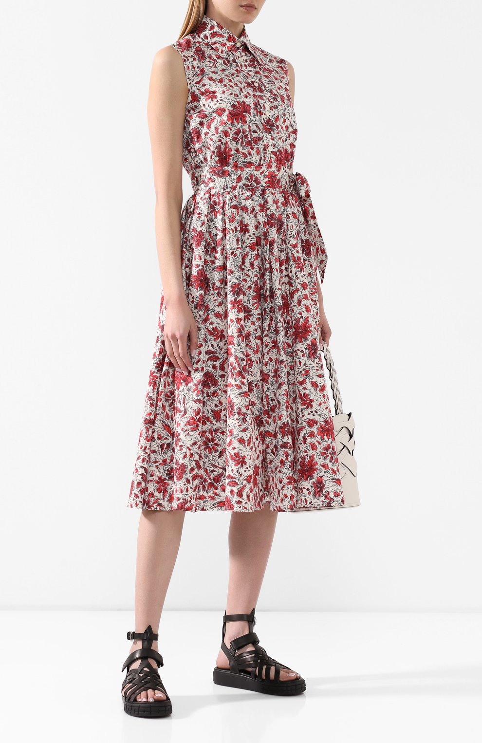 Кожаные сандалии PRADA, арт. 1X958L-248-F0002-30, фото 2