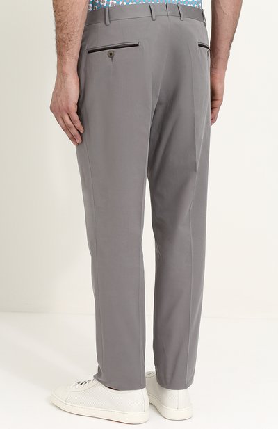 Брюки прямого кроя из смеси хлопка и кашемира ZEGNA, арт. 366F03/77FP12, фото 4