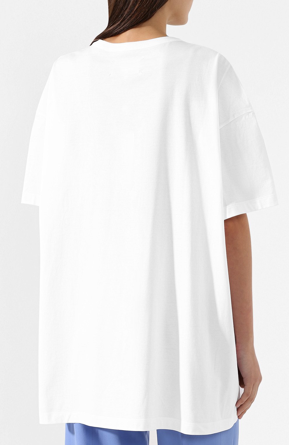 Хлопковая футболка MAISON MARGIELA белого цвета по цене 42500 руб., арт. S51GC0435/S22816, фото 4 Хлопковая футболка MAISON MARGIELA, арт. S51GC0435/S22816, фото 4