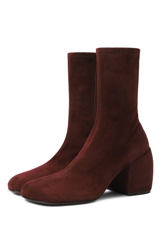 Замшевые ботильоны Dries Van Noten WS242-1298/153 Коричневый WS242-1298/153