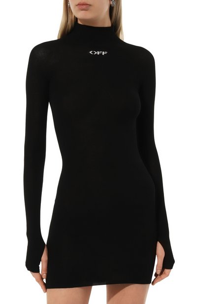 Платье из вискозы OFF-WHITE, арт. 0WHI096C99KNI001, фото 3