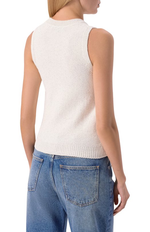 Хлопковый топ Gran Sasso 13222/32420 Белый  13222/32420 Фото 4