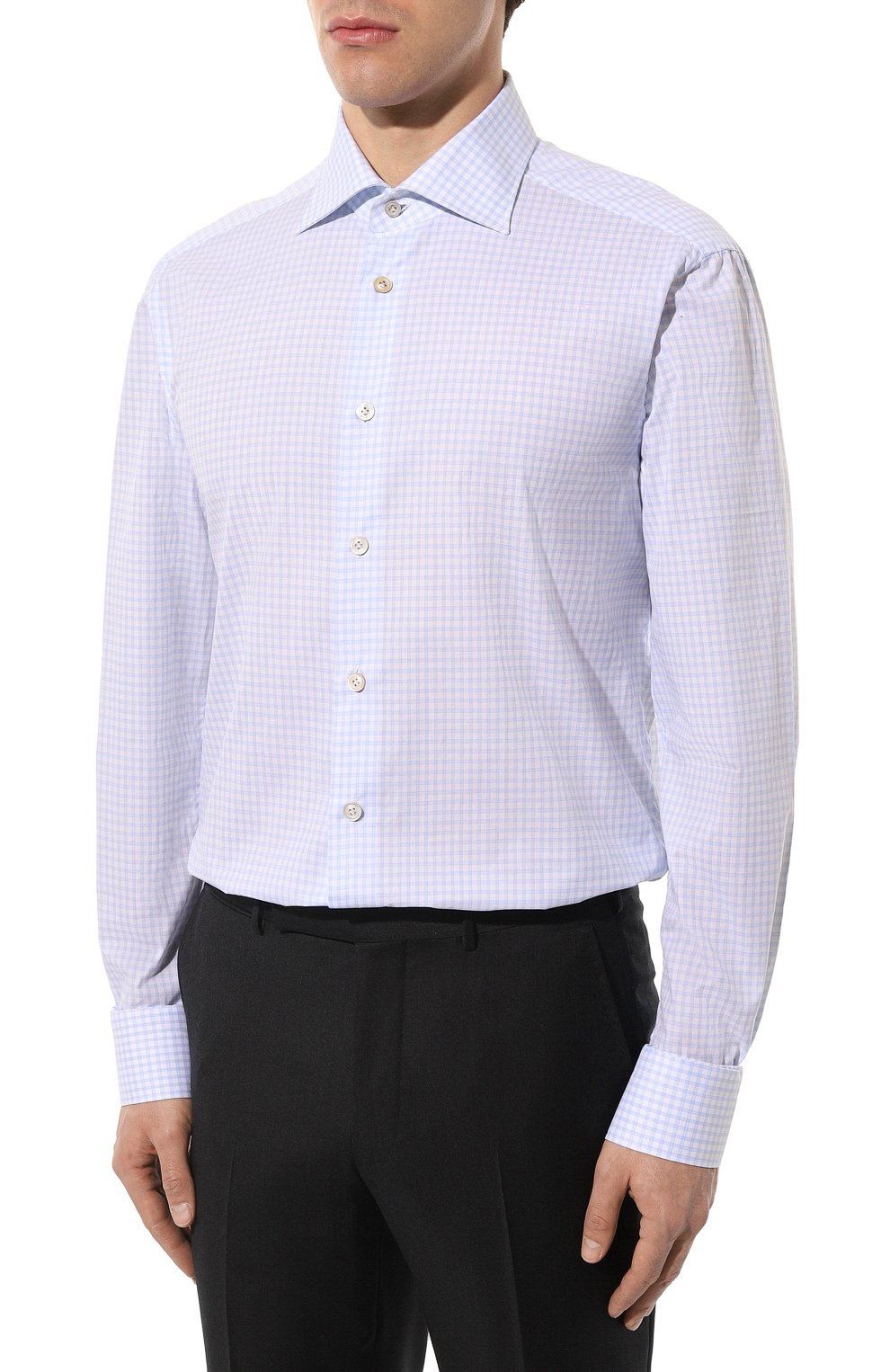 Хлопковая сорочка KITON, арт. UCIH0869019, фото 4