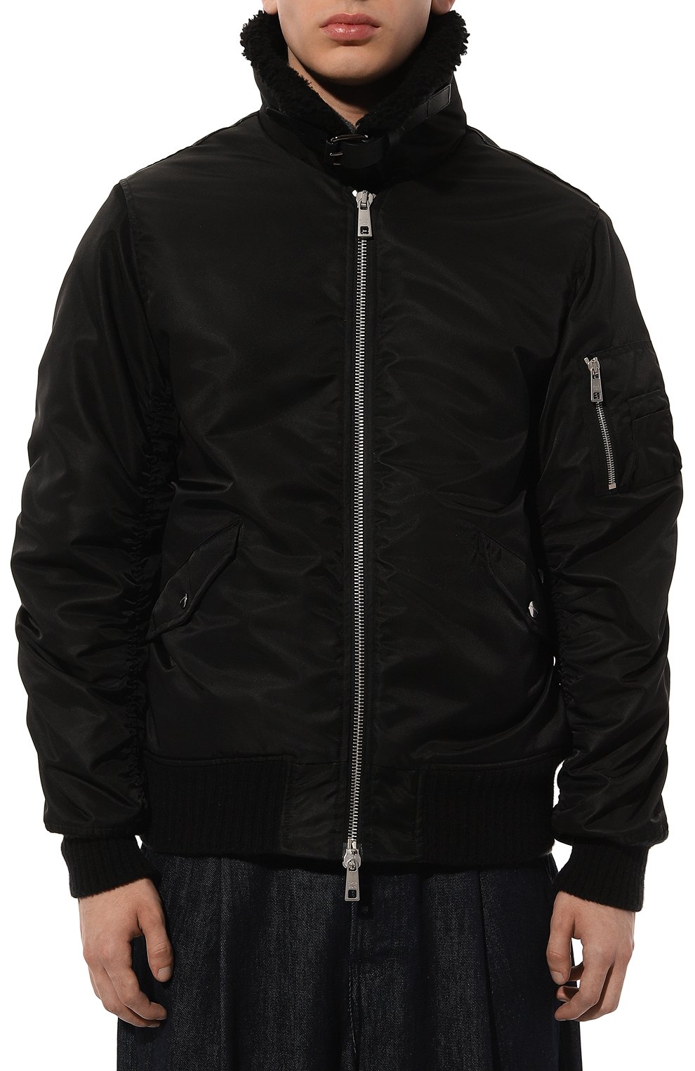 Бомбер GIORGIO BRATO черного цвета по цене 87550 руб., арт. TX25F1603, фото 7 Бомбер GIORGIO BRATO, арт. TX25F1603, фото 7