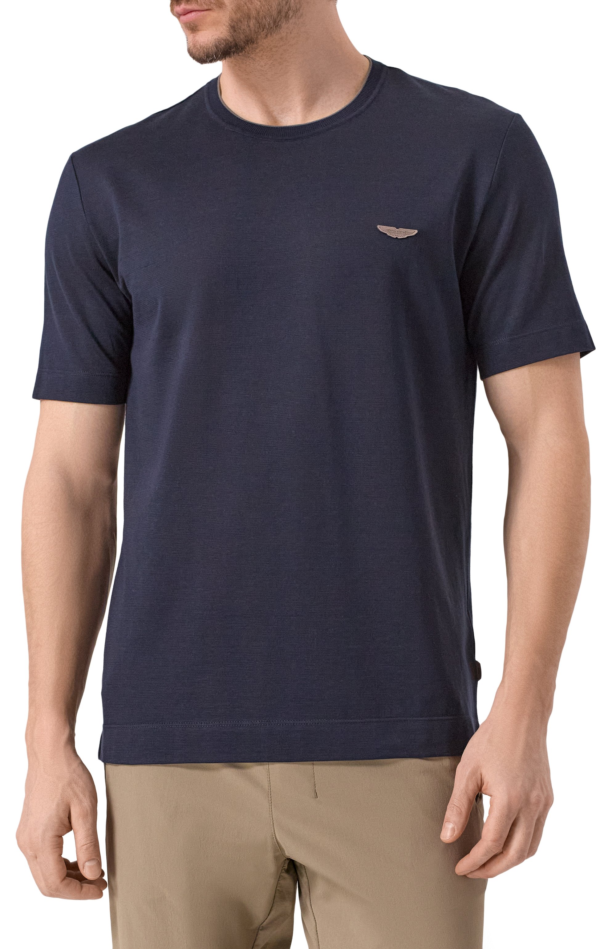 Футболка из хлопка и шелка boss x aston martin BOSS CAMEL, арт. 50537874, фото 3