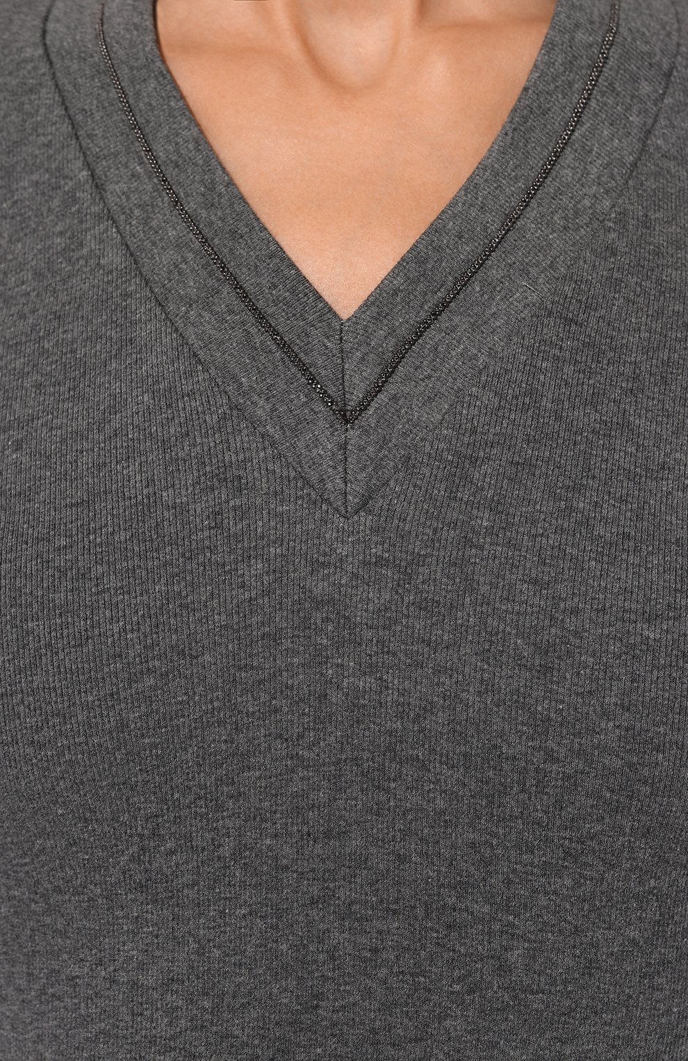 Хлопковый пуловер BRUNELLO CUCINELLI, арт. M0TC8EL512, фото 5